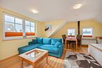 Wohnzimmer - Ferienwohnung Holtz 4 mit Grillplatz, E-Lade Station und Liegewiese - Top-Hundeurlaub