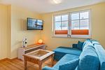 Wohnzimmer - Ferienwohnung Holtz 4 mit Grillplatz, E-Lade Station und Liegewiese - Top-Hundeurlaub