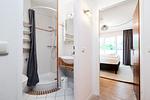 Badezimmer - Beach Apartment 7 mit Balkon, Gemeinschaftssauna und Grillplatz - Top-Hundeurlaub