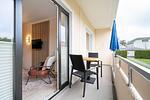 Balkon - Beach Apartment 7 mit Balkon, Gemeinschaftssauna und Grillplatz - Top-Hundeurlaub
