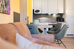 Wohnzimmer - Beach Apartment 17 mit Balkon, hundefreundlich und strandnah - Top-Hundeurlaub
