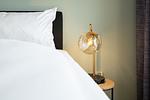 Bett - Beach Apartment 5 mit Balkon, Gemeinschaftssauna und Grillplatz - Top-Hundeurlaub