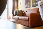 Wohnzimmer - Beach Apartment 5 mit Balkon, Gemeinschaftssauna und Grillplatz - Top-Hundeurlaub