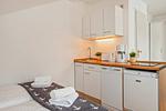 Schlafzimmer - Villa Seeland App. 07 nur 100 Meter zum Strand mit Dusche - Top-Hundeurlaub
