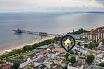 Vogelperspektive - Villa Seeland App. 07 nur 100 Meter zum Strand mit Dusche - Top-Hundeurlaub