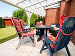 Terrasse - Ferienhaus Scholle - Top-Hundeurlaub