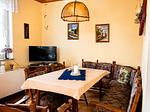 Wohnzimmer - Ferienhaus Scholle - Top-Hundeurlaub