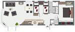 Grundriss - Ferienhaus  Mellumplate 20 - Top-Hundeurlaub