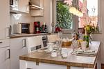 Küche / Küchenzeile - Ferienwohnung Gartenland C2 - Top-Hundeurlaub