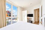 1. Schlafzimmer mit Ausblick - Promenadenvilla 03 Wohnung 07 - Top-Hundeurlaub