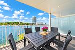 Terrasse mit Sitzecke - Promenadenvilla 03 Wohnung 07 - Top-Hundeurlaub