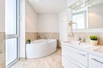 Badezimmer - Promenadenvilla 03 Wohnung 06 - Top-Hundeurlaub