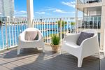 Sitzecke auf dem Balkon - Promenadenvilla 03 Wohnung 06 - Top-Hundeurlaub