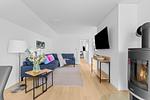 Wohnzimmer - Ferienwohnung Seeschwalbe Olpenitz - Top-Hundeurlaub