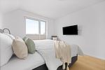 Schlafzimmer - Ferienwohnung Seeschwalbe Olpenitz - Top-Hundeurlaub
