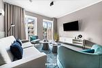 Wohnzimmer - Ferienwohnung TheViewA01 Küstenglück Dagebüll - Top-Hundeurlaub