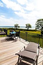 Terrasse - Fehmarn-Ostseeferien/ Strandresidenz Vogelflug(141) App. 4/Meerblick/ - Top-Hundeurlaub