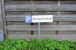 Privater Parkplatz an der Straße - Ferienhaus an der Au - Top-Hundeurlaub