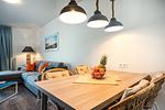 Wohnzimmer - Ferienwohnung Meereskieker Olpenitz - Top-Hundeurlaub