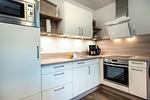 Küche / Küchenzeile - Ferienwohnung Meereskieker Olpenitz - Top-Hundeurlaub