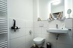 Badezimmer - Ferienwohnung Meereskieker Olpenitz - Top-Hundeurlaub