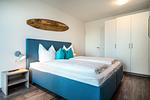 Schlafzimmer - Ferienwohnung Meereskieker Olpenitz - Top-Hundeurlaub