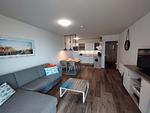 Wohnzimmer - Ferienwohnung Meereskieker Olpenitz - Top-Hundeurlaub