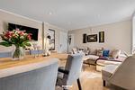 Wohnzimmer - Ferienwohnung Abendlicht Hörnum auf Sylt - Top-Hundeurlaub