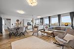 Wohnzimmer - Ferienwohnung Abendlicht Hörnum auf Sylt - Top-Hundeurlaub