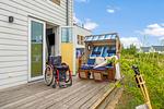 Terrasse - Ferienwohnung Rolli-Oase Olpenitz - Top-Hundeurlaub