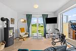 Wohnzimmer - Ferienwohnung Rolli-Oase Olpenitz - Top-Hundeurlaub