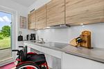 Küche / Küchenzeile - Ferienwohnung Rolli-Oase Olpenitz - Top-Hundeurlaub