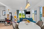 Wohnzimmer - Ferienwohnung Rolli-Oase Olpenitz - Top-Hundeurlaub