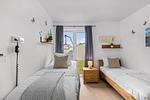 Schlafzimmer - Ferienwohnung Rolli-Oase Olpenitz - Top-Hundeurlaub
