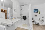 Badezimmer - Ferienwohnung Rolli-Oase Olpenitz - Top-Hundeurlaub