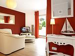 Wohnzimmer - Inselhaus Poel 2 - Top-Hundeurlaub