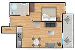 Grundriss - Residenz am Balmer See, Whg. 01 - Top-Hundeurlaub