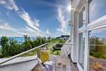 Balkon - Ferienwohnung Bernstein in der Villa Rex Sellin - Top-Hundeurlaub