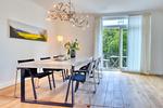 Wohnzimmer - Ferienwohnung Bernstein in der Villa Rex Sellin - Top-Hundeurlaub