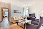 Wohnzimmer - Ferienwohnung Bernstein in der Villa Rex Sellin - Top-Hundeurlaub