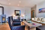 Wohnzimmer - Ferienwohnung Bernstein in der Villa Rex Sellin - Top-Hundeurlaub