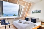 Schlafzimmer - Ferienwohnung Bernstein in der Villa Rex Sellin - Top-Hundeurlaub