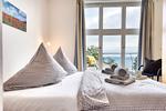 Schlafzimmer - Ferienwohnung Bernstein in der Villa Rex Sellin - Top-Hundeurlaub