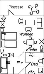Grundriss - Objekt-Nr. 270 - Strand - Kaiserallee - Top-Hundeurlaub