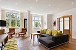 Wohnzimmer - Ferienwohnung Muschel in der Villa Rex Sellin - Top-Hundeurlaub
