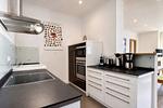 Küche / Küchenzeile - Ferienwohnung Muschel in der Villa Rex Sellin - Top-Hundeurlaub