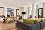 Wohnzimmer - Ferienwohnung Muschel in der Villa Rex Sellin - Top-Hundeurlaub