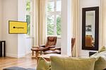 Wohnzimmer - Ferienwohnung Muschel in der Villa Rex Sellin - Top-Hundeurlaub