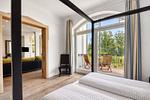 Schlafzimmer - Ferienwohnung Muschel in der Villa Rex Sellin - Top-Hundeurlaub