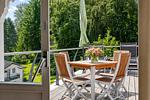 Terrasse - Ferienwohnung Muschel in der Villa Rex Sellin - Top-Hundeurlaub